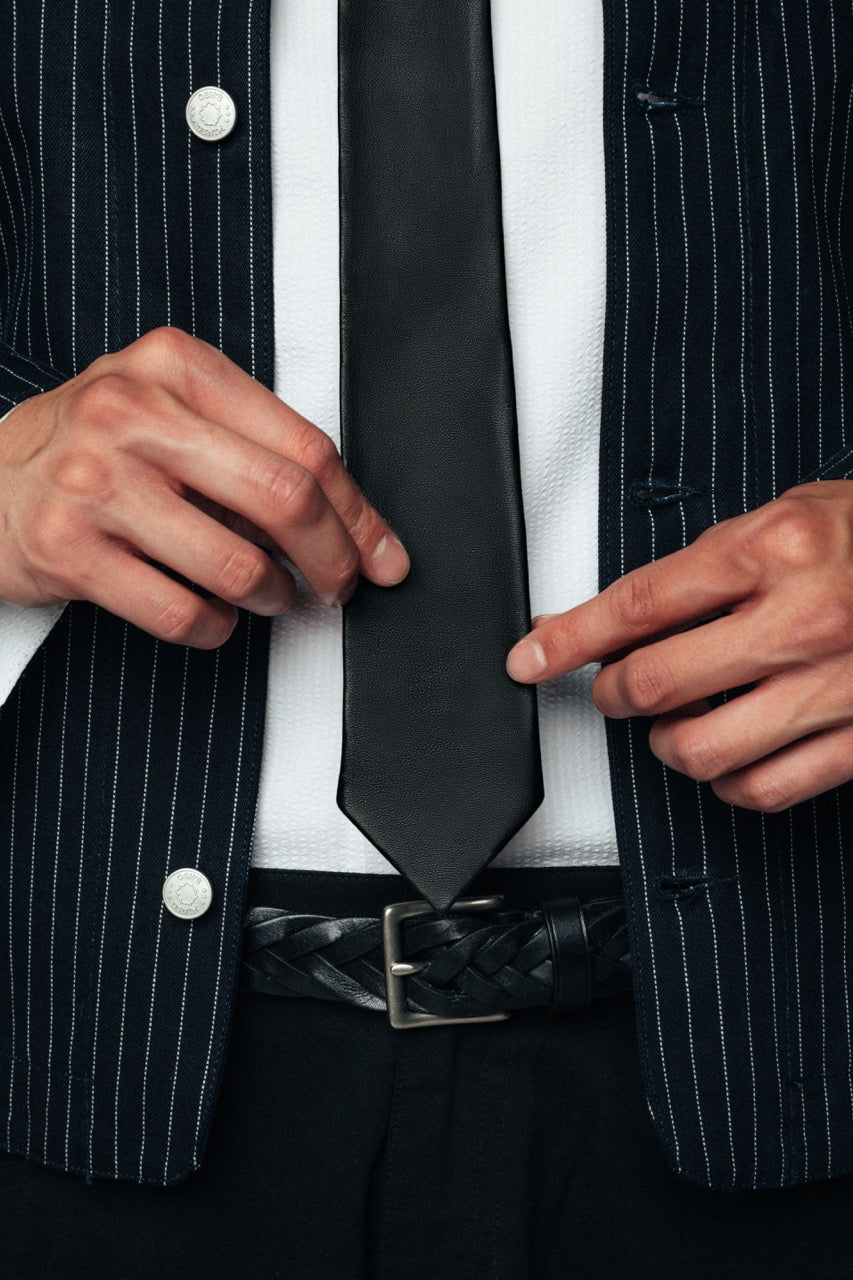 Nappa Leather Lambskin Tie