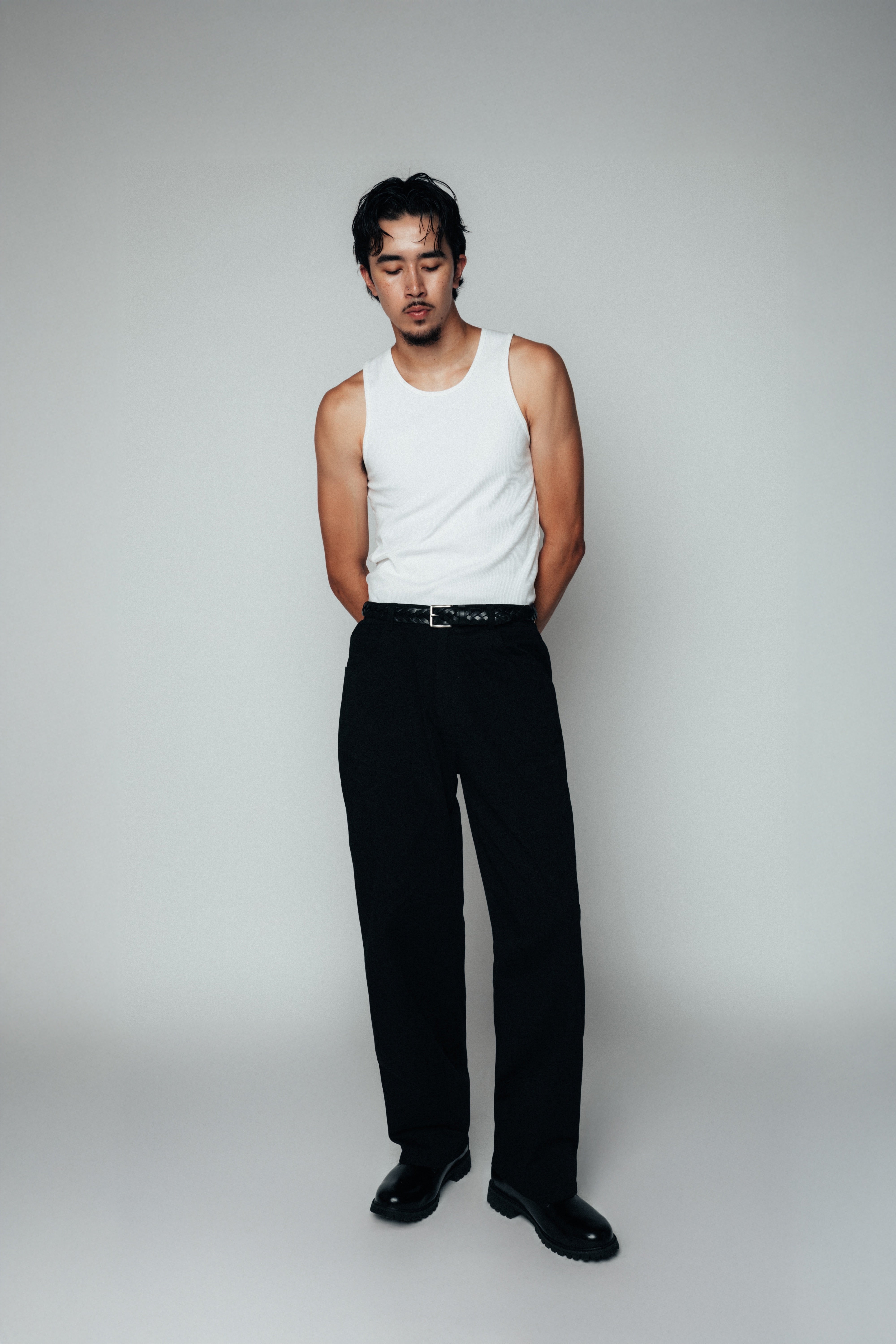 Cotton Ribbed Tank (White)