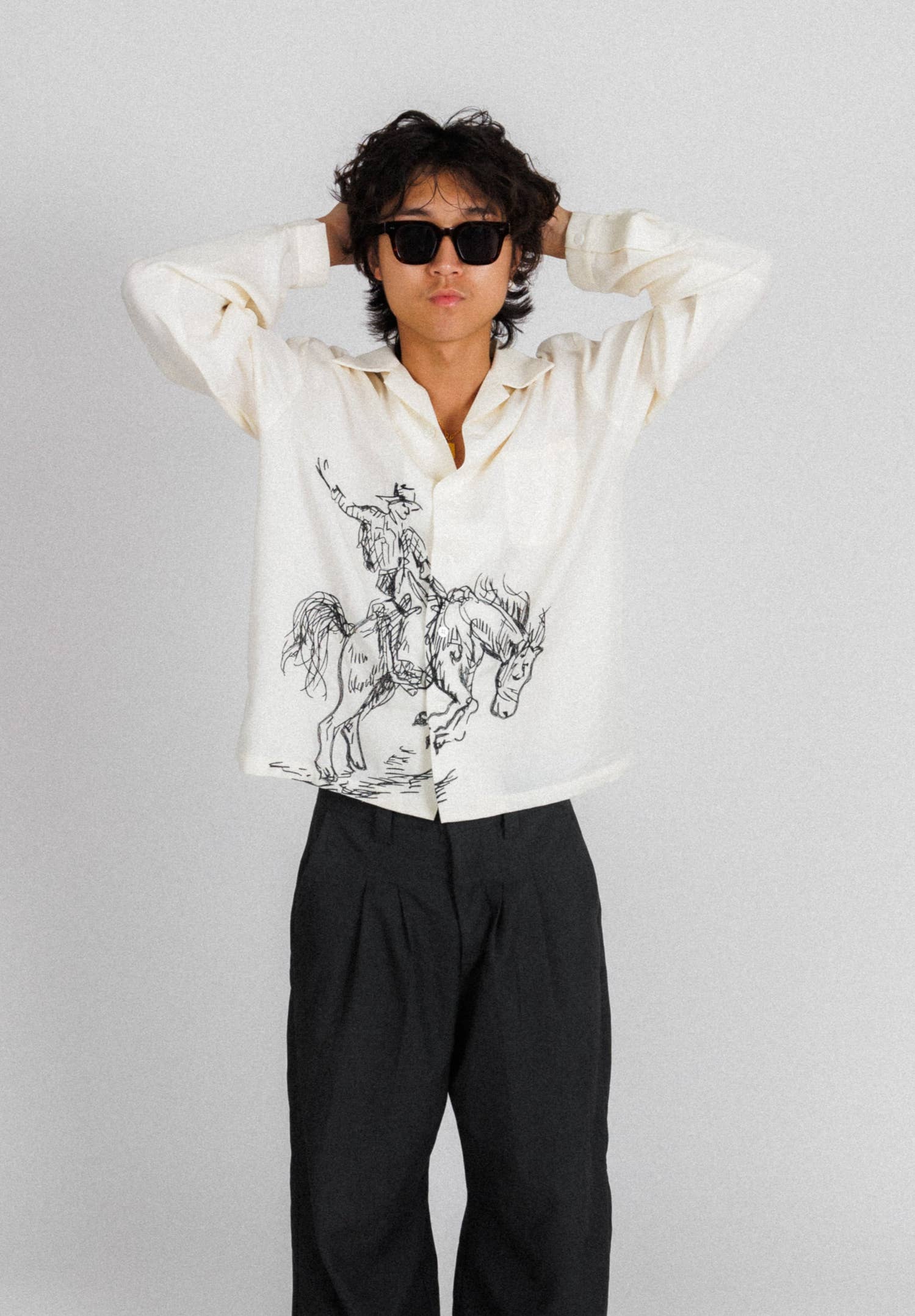 Tencel Cowboy Long-Sleeve Button Up