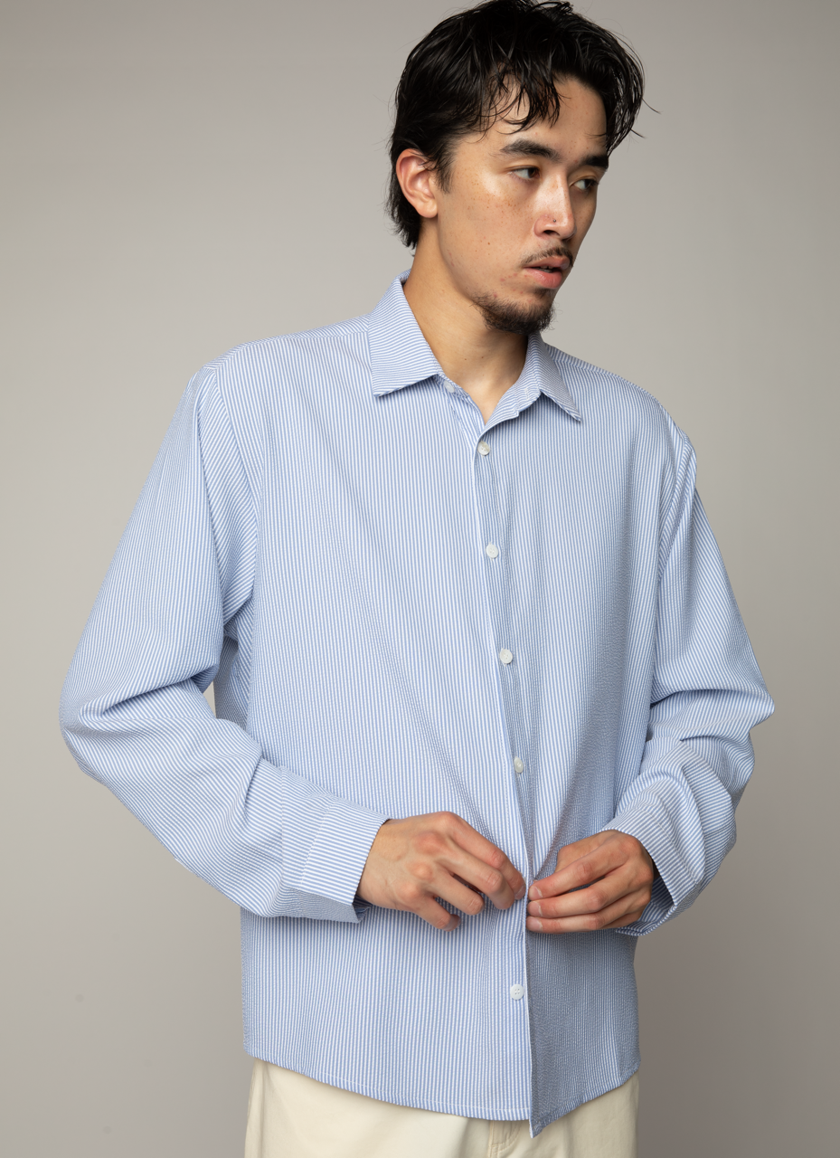 Japanese Seersucker Oxford (Striped)